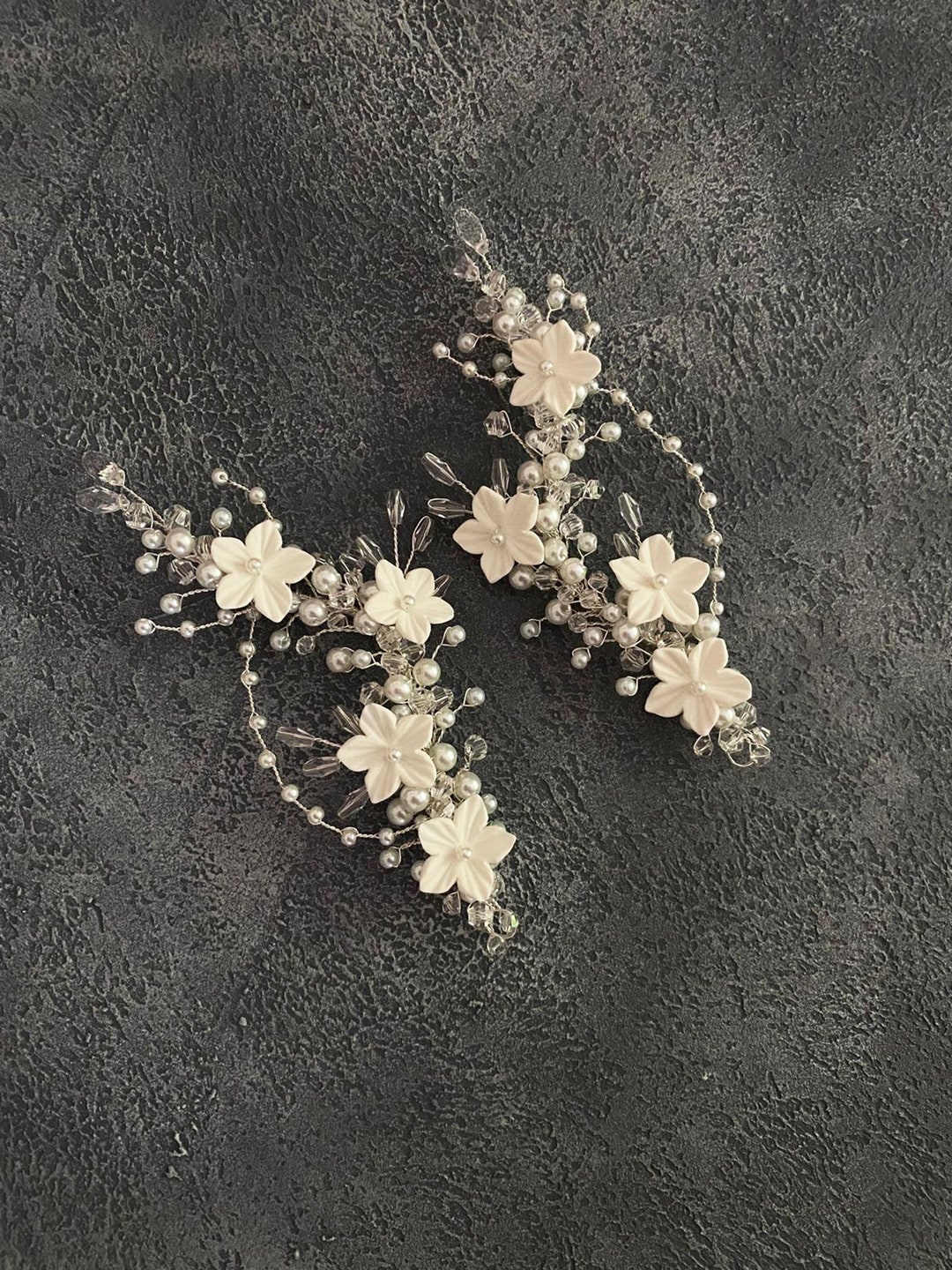 porcelain bridal headpiece