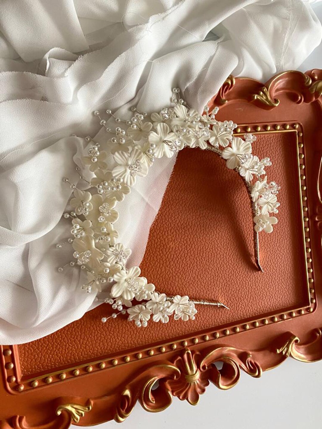 bridal crown headpiece