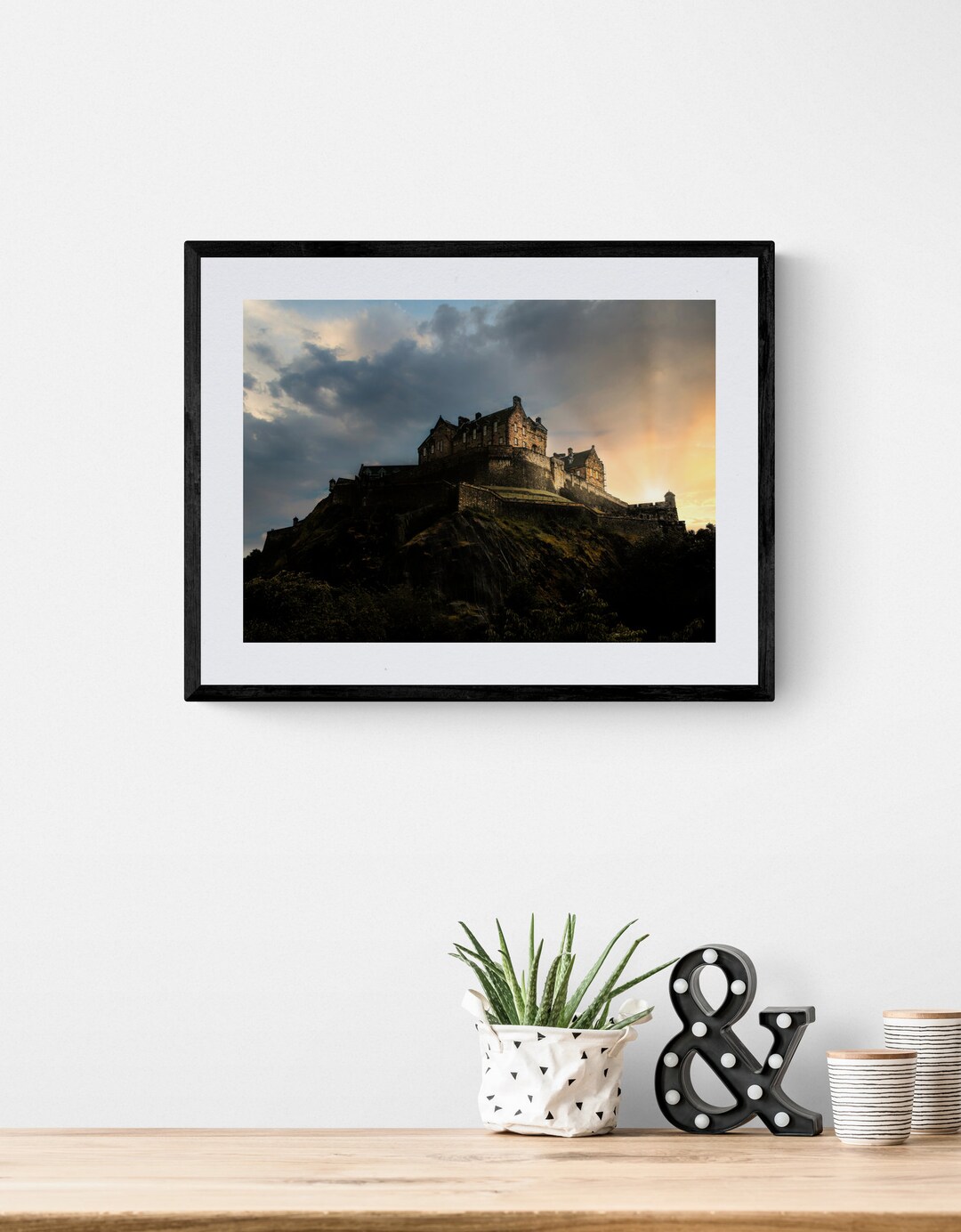 Edinburgh Castle Sunset Print, Scotland Fine Art Photography - Etsy