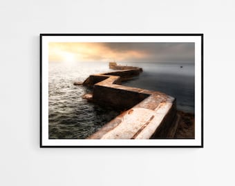 Impresión del muelle de St Monans, East Neuk de Fife, Escocia, Bellas Artes Costeras