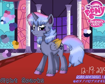 Oferta de SpxceDreamer para adoptar al personaje original de MLP, Night Sparks