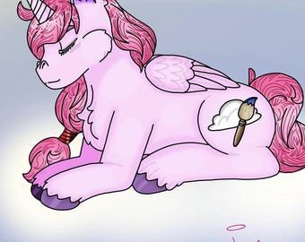 Oferta de SpxceDreamer para adoptar al personaje original de MLP, Sky Drawer