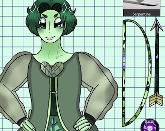 Oferta de SpxceDreamer para adoptar a Serpentine, personaje original de Steven Universe