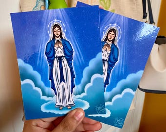 Lámina artística de La Inmaculada Concepción de María, hecha por un fan de SpxceDreamer