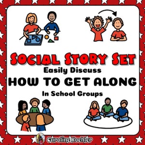 Social Stories for Following Directions At School and Home | Autism Social Story Sharing, Taking Turns, Working, Body Control, Thinking