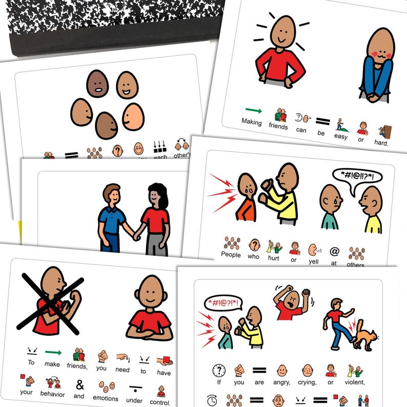 Autism Friendship Social Stories Printable Making Friends Kindness ...