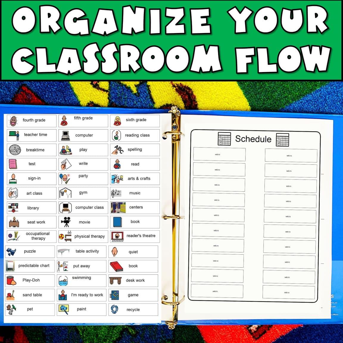 Autism Visual Schedule Printable With Picture Cards Daily Routine Chart ...