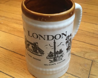 Vintage Souvenir London Beer Stein