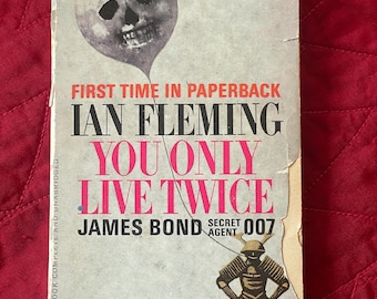 Vintage James Bond 007 Paperback Novel: You Only Live Twice