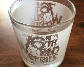 Vintage 76th World Series Rocks Glass From 1979