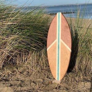 Handmade woodybalance Board PEACE + Ständer, Kork BIG PACK Anfänger & Profi Board, Surf-, Skate-, Snowboard Feeling, Perfektes Geschenk