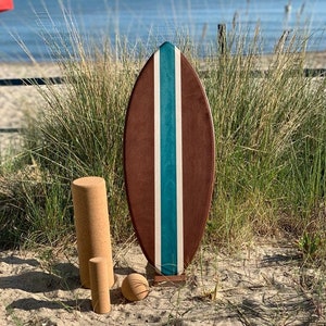 Handmade Balance Board + Ständer, Korkvarianten, Anfänger & Profi Balanceboard, Surf-, Skate-, Snowboard Feeling, Top Geschenk Idee