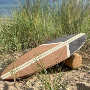 Handmade Woodybalance Board PEACE Stand Cork Roll Beginner Professional Balance Board Surf Skate Snowboard Feeling Top Gift Idea Etsy
