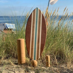 Handmade woodybalance board + stand/cork roll beginner & professional balance board, surf, skate, snowboard feeling, top gift idea