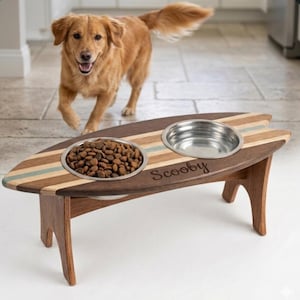 Surfboard Pet Bowl - Etsy