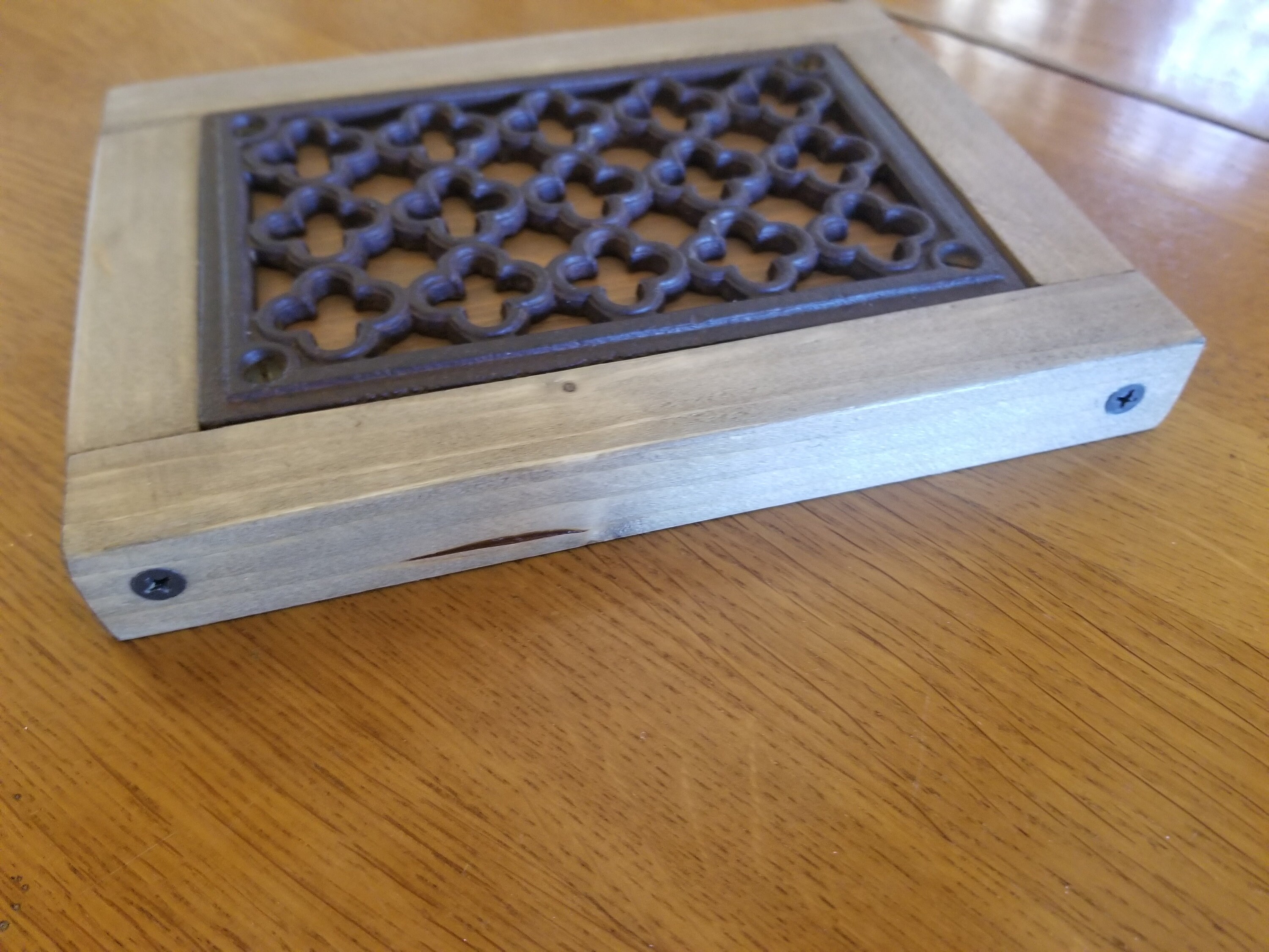 Dessous de Plat Bois et Métal