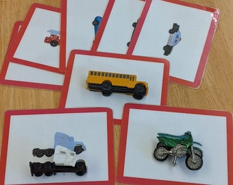 Montessori Toddler Language Cards - Cars and Trucks