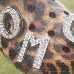 Large Alphabet Bling Shoe Charms for Clogs, Letters, Diamonds, Birthday, Graduation, Gifts for Her, Teens, Adults,Gift for Mom, Bride
