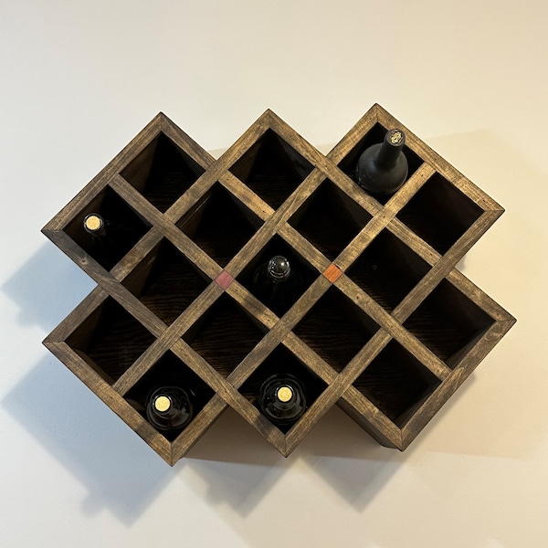 17 Bottle Wine Rack Digital Plans