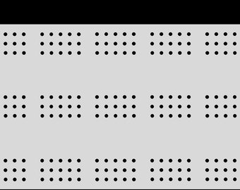 Cribbage Board digitale sjabloon - standaard