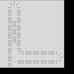 Modelo Digital de Quadro Cribbage - Letra L