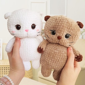 Little Kitten Crochet Pattern: Plush Amigurumi Tutorial (PDF)