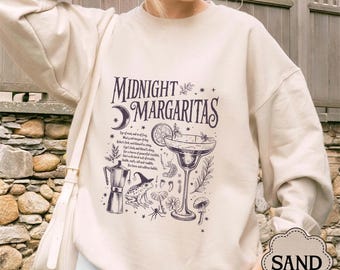 Midnight Margaritas Comfort Colors Shirt, Salt Rosemary Lavender Love Tee, Witchy Margarita Sweatshirt