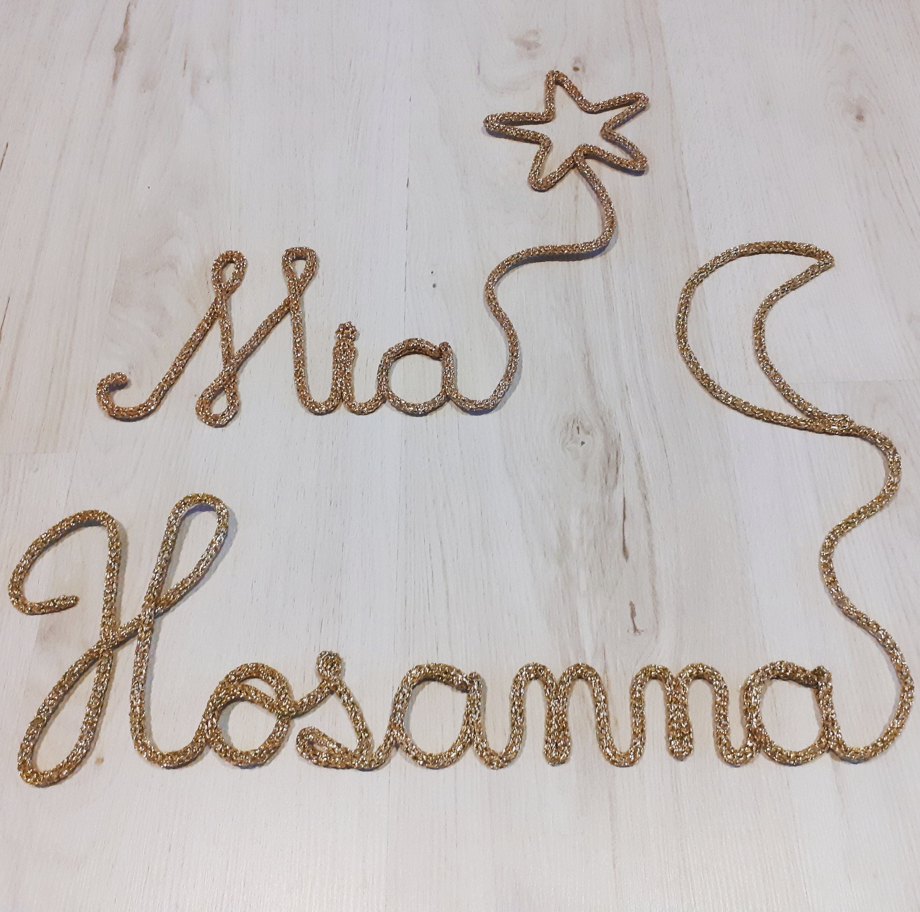 Prénom en Tricotin, Fait Main Bretagne