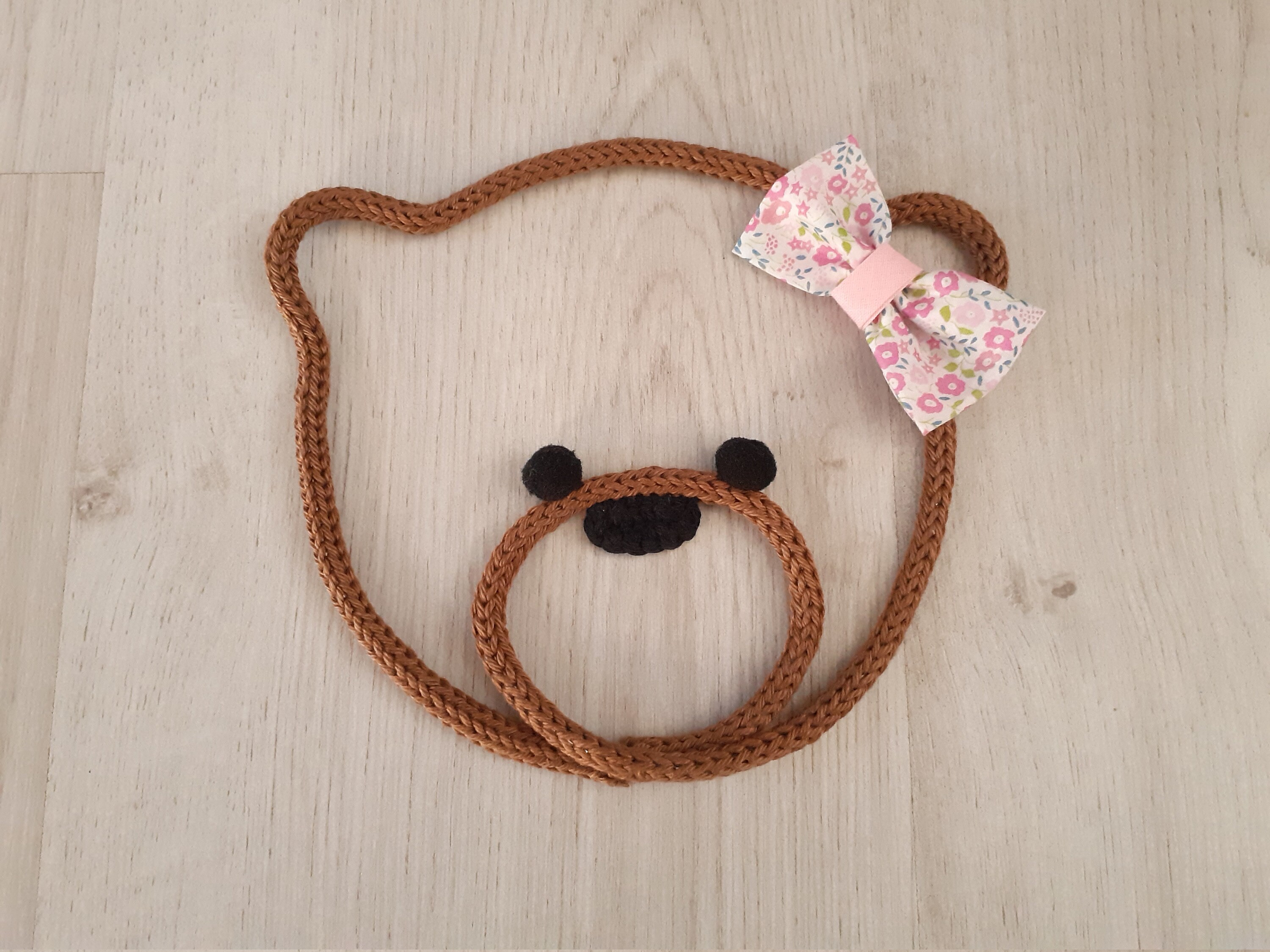 Ourson en Tricotin, Fait Main Bretagne