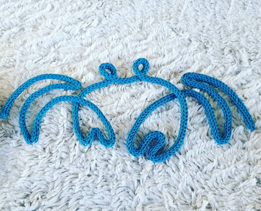 Crabe en Tricotin, Fait Main Bretagne