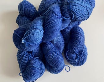 "Lobster" color, superwash merino + nylon, hand-dyed wool