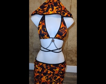 Flame outfit 4 piece set