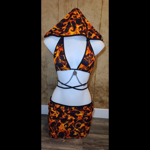 Flame outfit 4 piece set