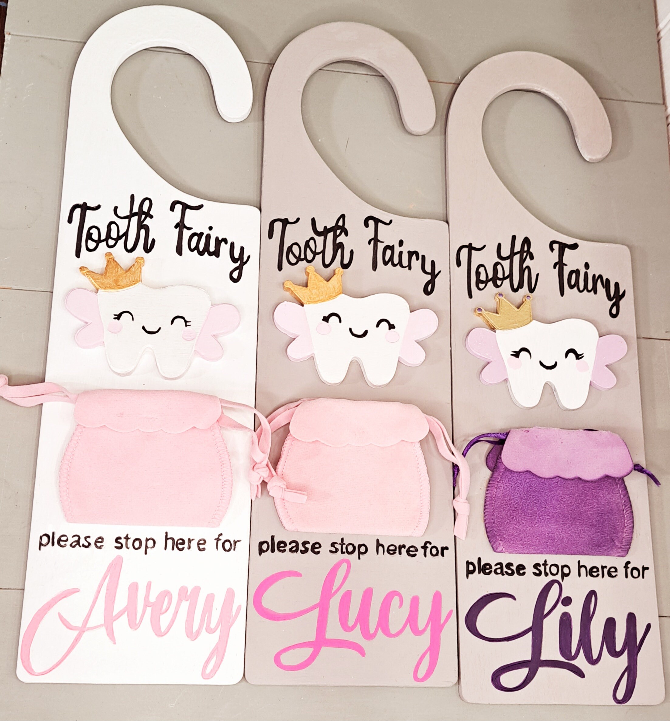 Personalized Tooth Fairy Door Hanger - Etsy
