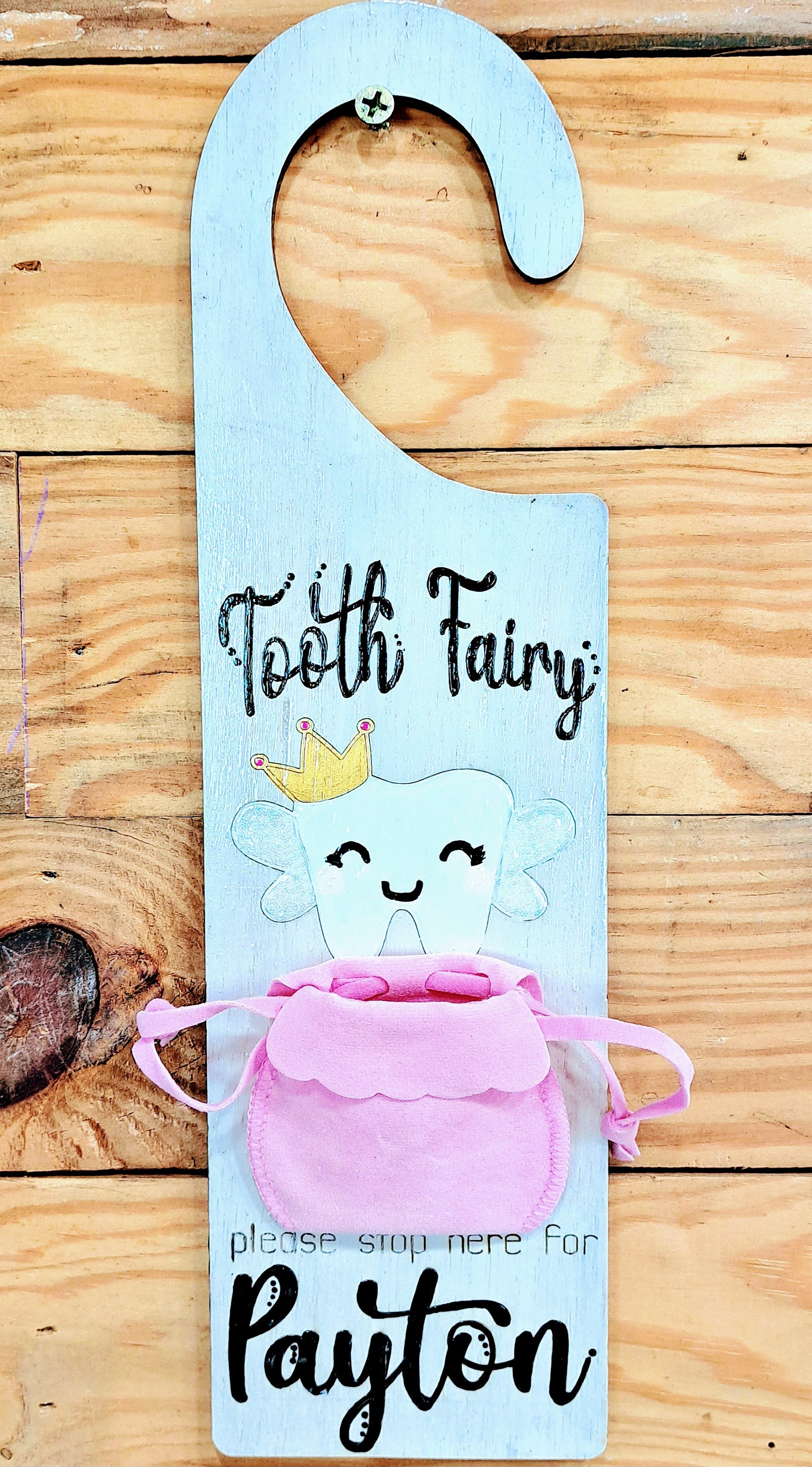 Personalized Tooth Fairy Door Hanger - Etsy