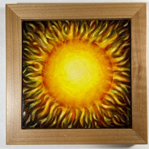 Oil Painting - Sun (framed)