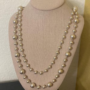 Roman Brand Silver Bead Necklace