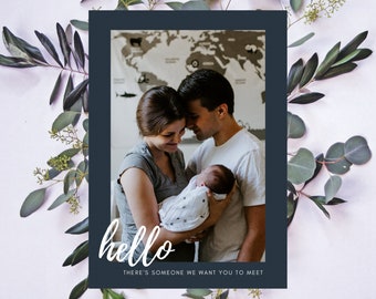 Adoption Announcement * Birth Announcement * Template to Edit in Canva