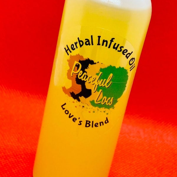 Peaceful Locs Herbal Infused Oil - Love's Blend 4oz