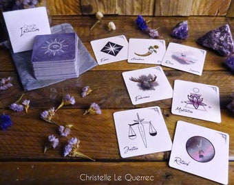 Oracle Intuition - 62 illustrated cards - Divination game