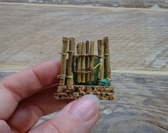 Miniature - Fairy door - Miniature decoration - Turtle - Unique creation