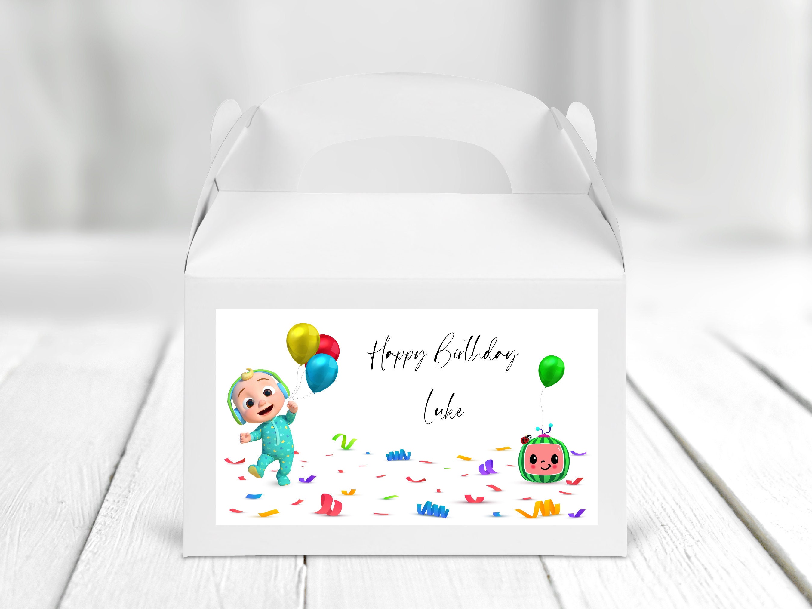 Favor Bags & Containers Party Supplies Birthday Party Favor Box Labels