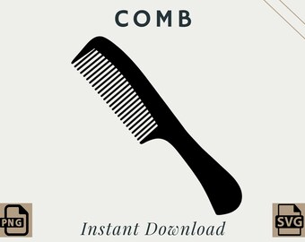 Hair Comb | PNG | SVG | Digital Download | Printable