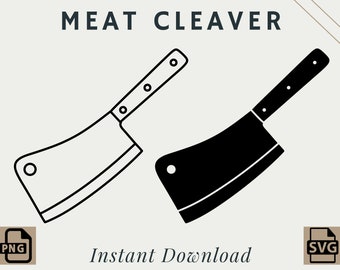 Meat Cleaver Bundle | PNG | SVG | Digital Download | Printable