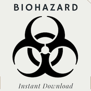 Biohazard Symbol | PNG | SVG | Digital Download | Printable