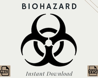 Biohazard Symbol | PNG | SVG | Digital Download | Printable