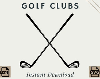Golfschläger | PNG | SVG | Digitaler Download | Druckbare