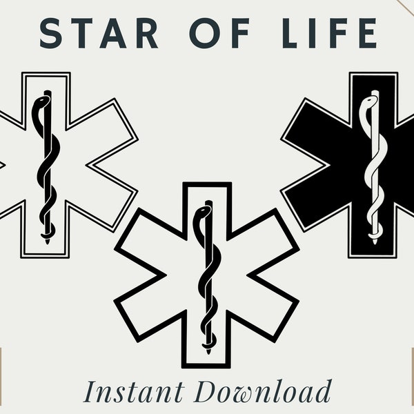 Star of Life | PNG | SVG | Digital Download | Printable