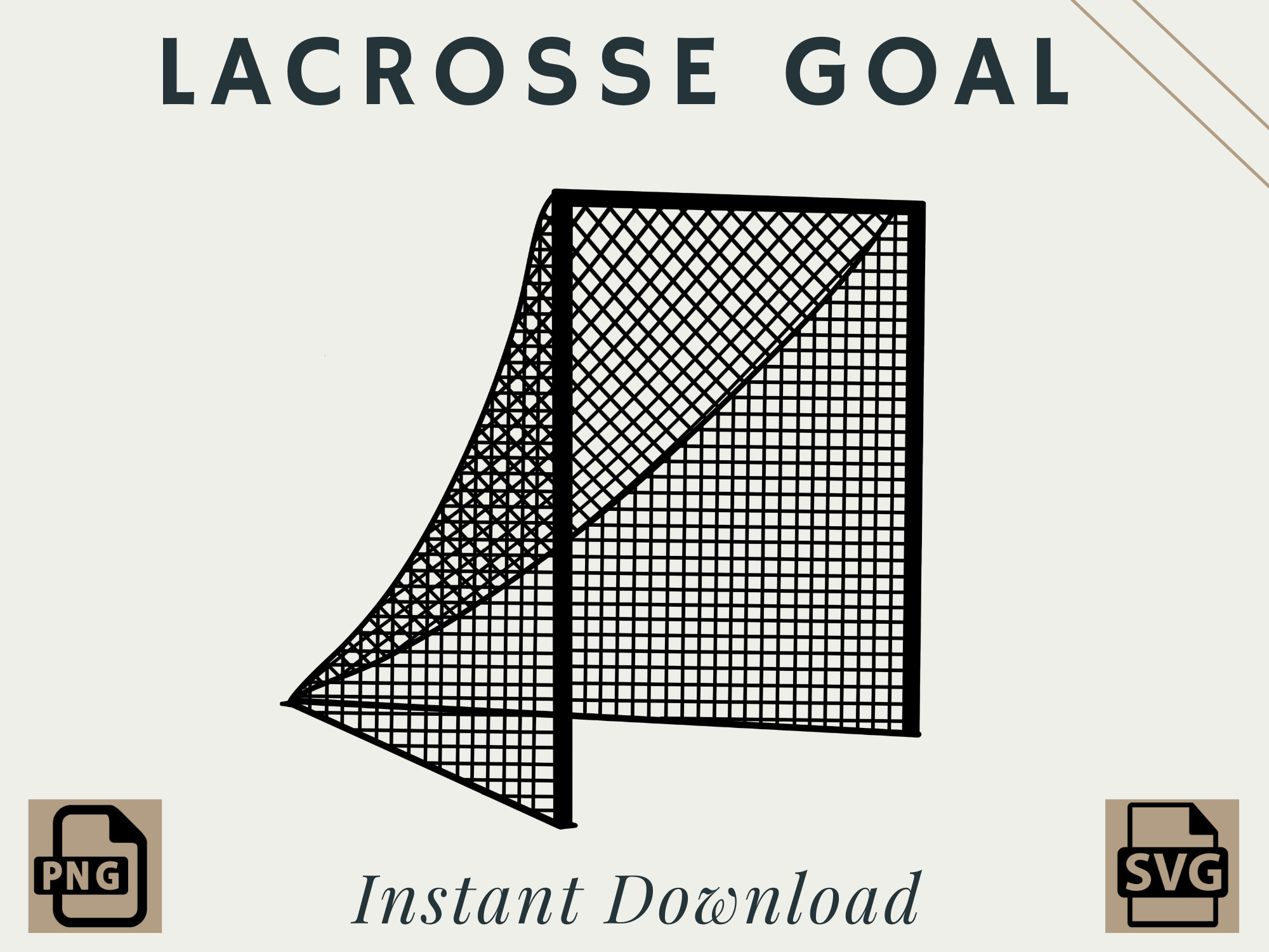 Lacrosse Goal PNG SVG Digital Download Printable Etsy