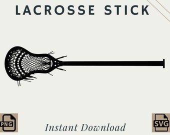 Men's Lacrosse Stick | PNG | SVG | Digital Download | Printable